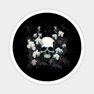 Flower skull Magnet